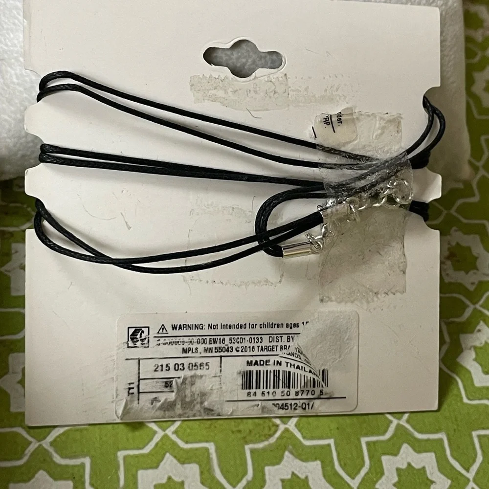 Black Wrap Silver Plated Bracelet “Forever Friends”. NWT